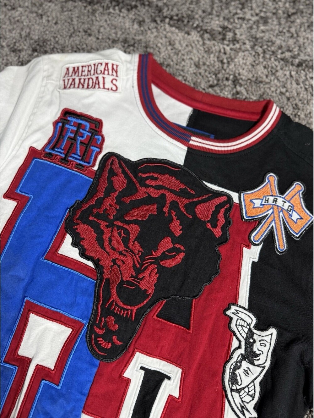 Denim Distillery Heritage America Vandals Graphic 1776 T-shirt Size Large